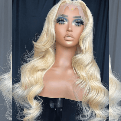 Tuneful 13x4 13x6 Transparent 613 Blonde Lace Frontal Human Hair Wigs Body Wave Lace Front Wigs 180% Density