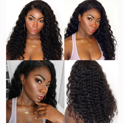 Tuneful Loose Deep Wave Lace Front Wigs 6x5 Gluelss Lace Human Hair Wigs