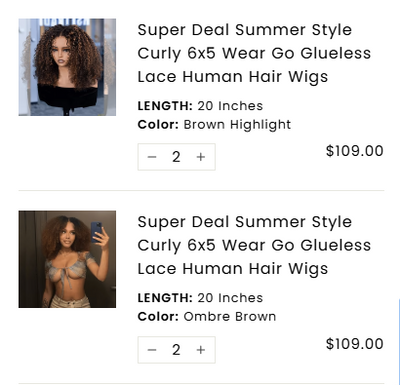 Wholesale order-28 wigs for FergusonTazel-shipping fee included
