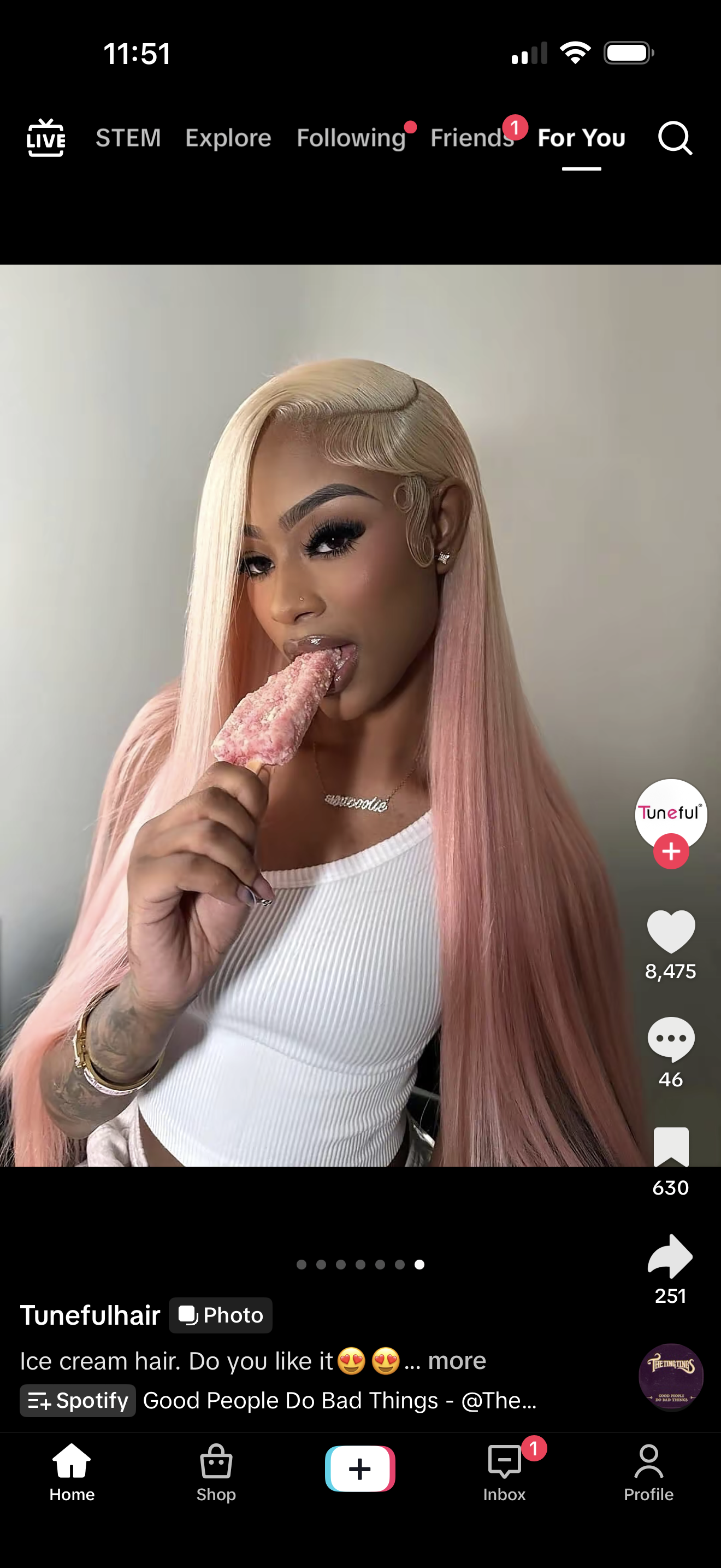 Tuneful Special Customise Ombre Pink Colored 13x6 Lace Front Human Hair 613 Frontal Wigs 250% Density for client @mjmutesva@gmail.com