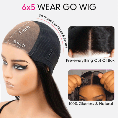 Ombre Brown 6x5 Glueless 13x6 Lace Front Human Hair Wigs