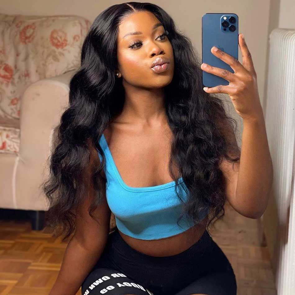 Tuneful Glueless Wig Human Hair Ready To Wear Body Wave Wigs Bleached Knots Pre Everything