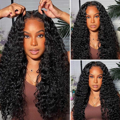 Tuneful Glueless Wigs Human Hair Ready To Wear Water Wave Ready To Go Wigs