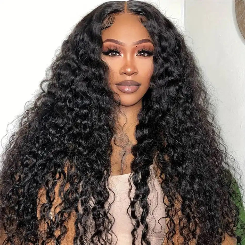 Tuneful 13X4 Full Frontal HD Lace Human Hair Wigs Water Wave 5x5 HD Lace Closure Wigs 10A Quality
