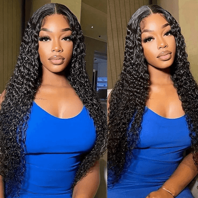 Tuneful 13x6 Transparent Lace Front Human Hair Wigs Brazilian Curly 5x5 closure wigs