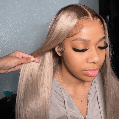 Tuneful Special Customise Ombre Ash Blonde Color Human Hair 613 Wigs