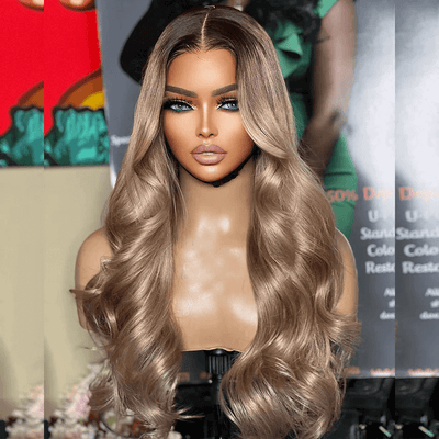 Tuneful Special Customise Ombre Ash Blonde Color Human Hair 613 Wigs