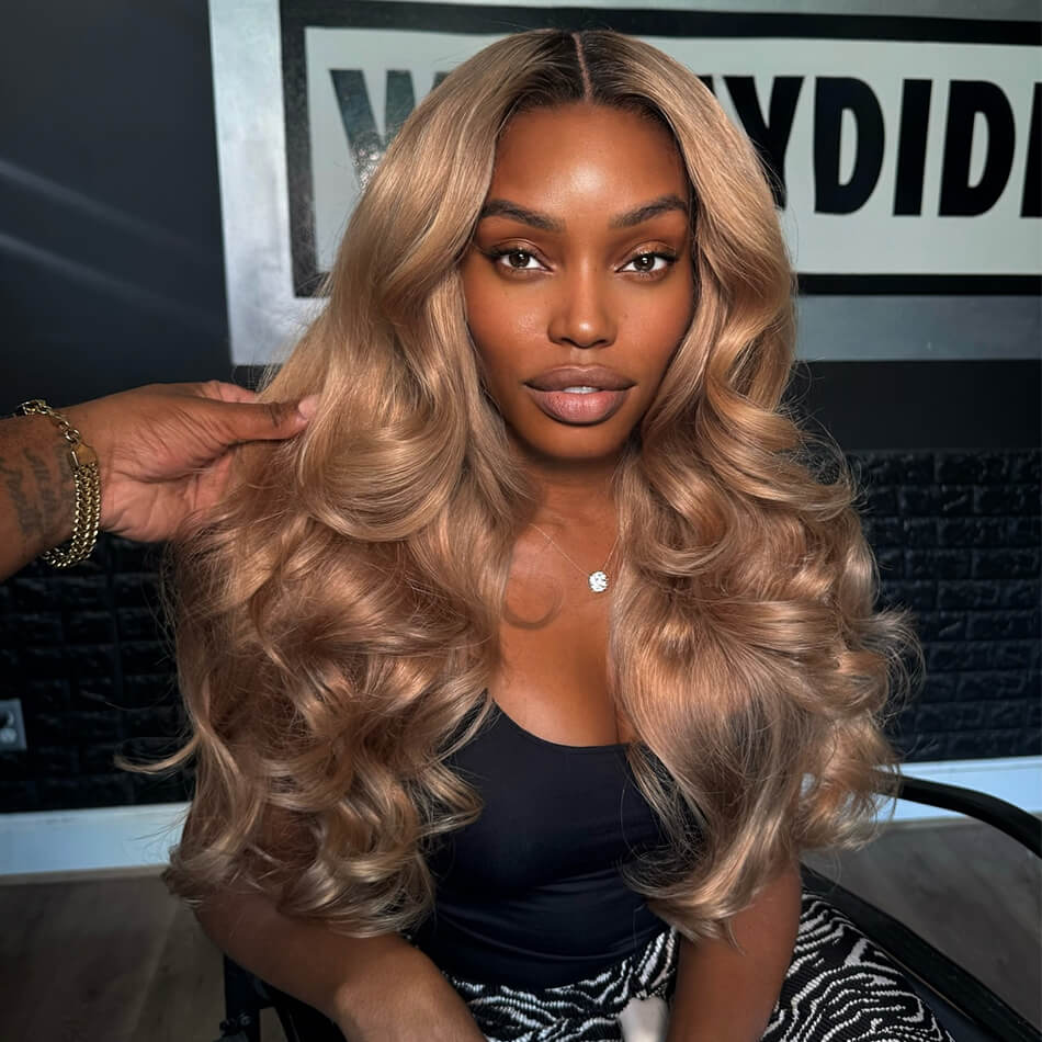 10A Grade Customized Blonde Ombre #P10/613 Colored 250% Density 13x6 Lace Body Wave Wigs