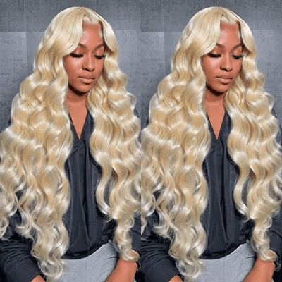 [2Wigs 13x6] Blonde Color & Natural Black Body Wave 30 Inches Lace Frontal Wigs
