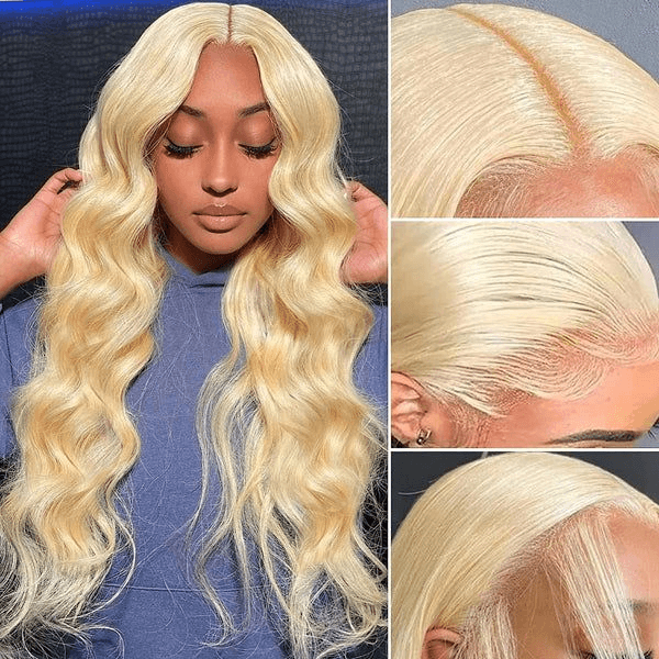 [2Wigs 13x6] Blonde Color & Natural Black Body Wave 24 Inches Lace Frontal Wigs