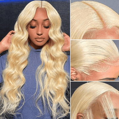 [2Wigs 13x6] Blonde Color & Natural Black Body Wave 24 Inches Lace Frontal Wigs