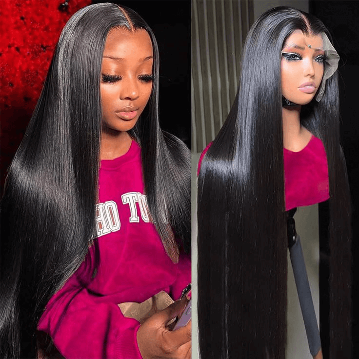 ノースアメリカンベア:[GARLEE]Muffy Garlee Princess 2Wigs 13x6] Jerry Curly & Straight 30 Inches Lace Frontal Wigs