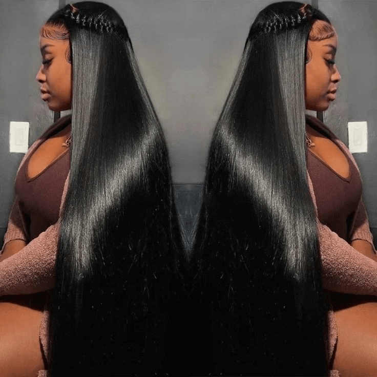 [2Wigs 13x6] Jerry Curly & Straight 30 Inches Lace Frontal Wigs