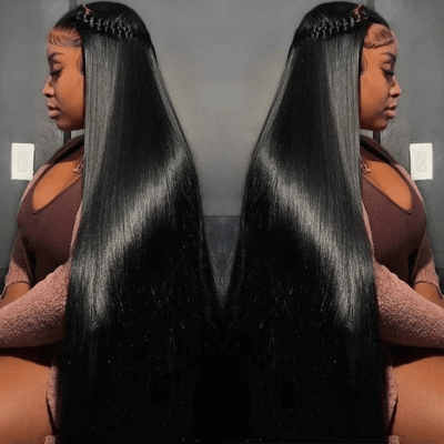 [2Wigs 13x6] Jerry Curly & Straight 30 Inches Lace Frontal Wigs