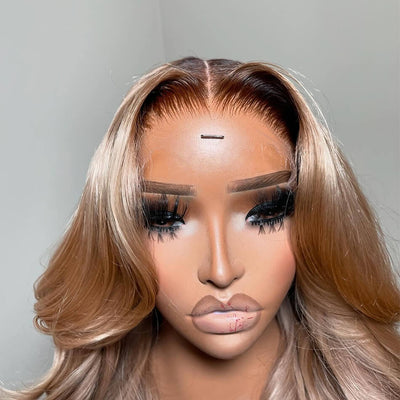 Tuneful Special Customise Ombre Ash Blonde Color Human Hair 613 Wigs