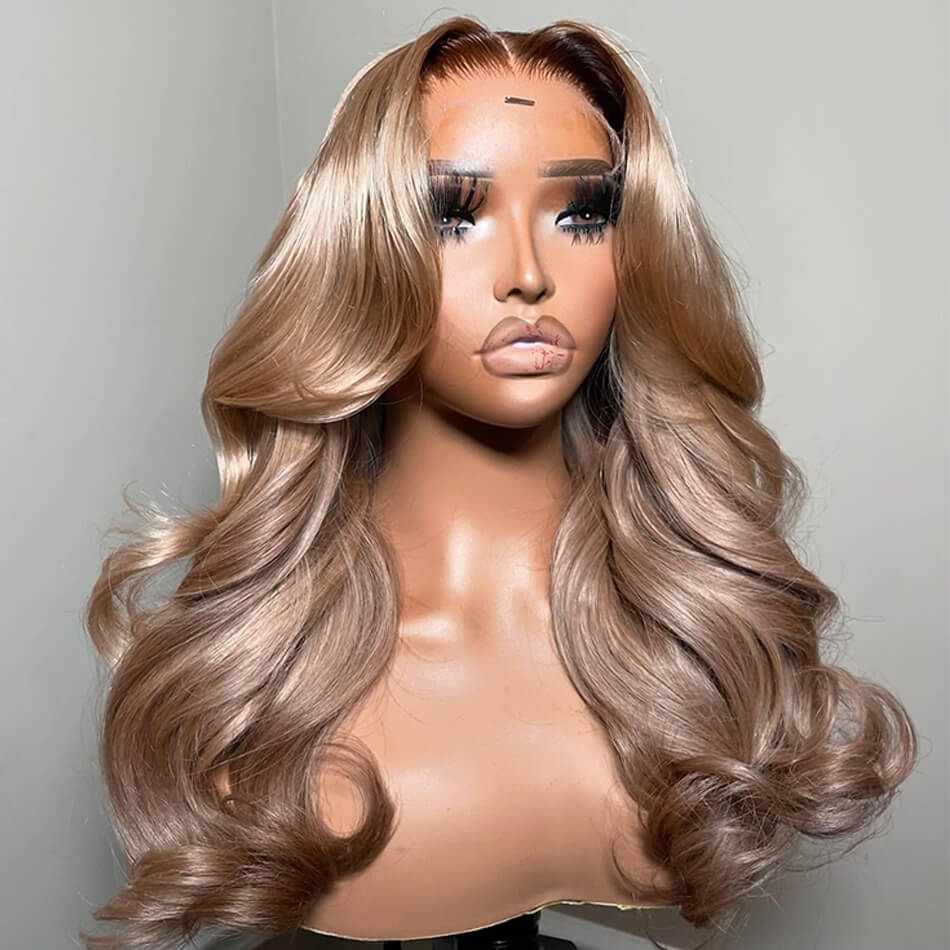Tuneful Special Customise Ombre Ash Blonde Color Human Hair 613 Wigs