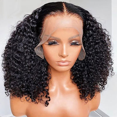 Tuneful Curly Bob Wigs Human Hair 6x4 Wear Go 13x6 Lace Front Wig