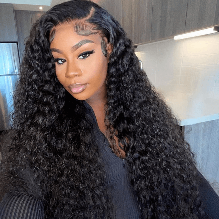 Tuneful 13x6 Transparent Lace Front Human Hair Wigs Brazilian Curly 5x5 closure wigs