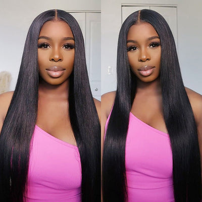 [2Wigs 13x6] Jerry Curly & Straight 24 Inches Lace Frontal Wigs