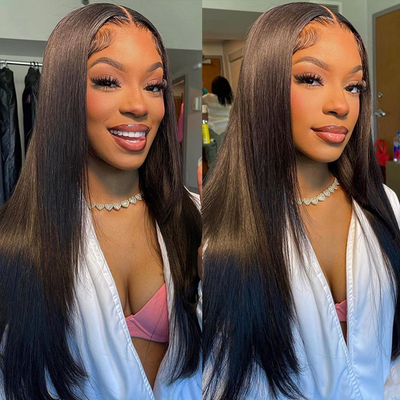 [2Wigs 13x6] Jerry Curly & Straight 24 Inches Lace Frontal Wigs