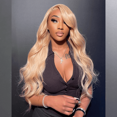 Tuneful Special Customise Honey Blonde 13x6 HD Lace Frontal  Blonde Colored Wigs 210% Density