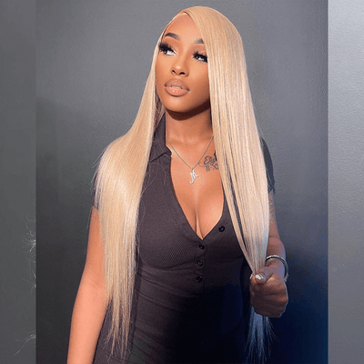 Tuneful Special Customise Honey Blonde 13x6 HD Lace Frontal  Blonde Colored Wigs 210% Density