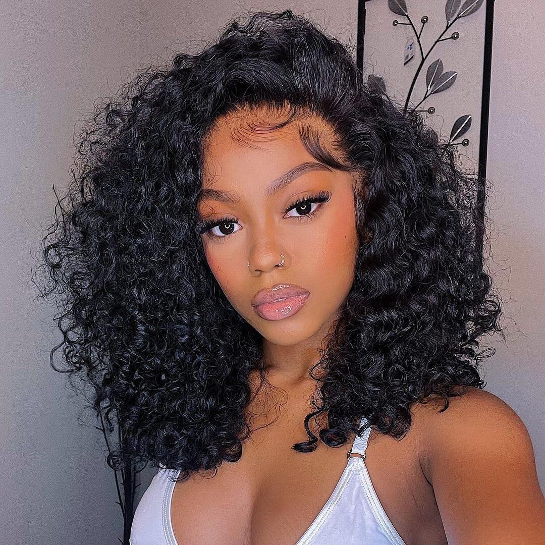 Tuneful Curly Bob Wigs Human Hair 6x4 Wear Go 13x6 Lace Front Wig