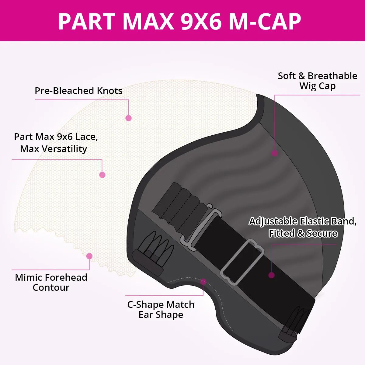 Tuneful Ready To Wear M-Cap 9x6 Pre Max Part Max Lace Staright Glueless Wigs