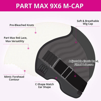 Tuneful Ready To Wear M-Cap 9x6 Pre Max Part Max Lace Kinky Curly Glueless Wigs