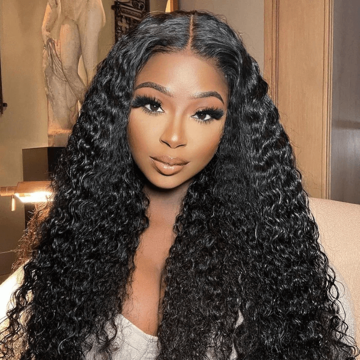 Tuneful 13x4 13x6 Transparent Lace Front Human Hair Wigs Brazilian Deep Wave Frontal Wigs 180% Density