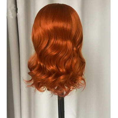 Tuneful Glueless Elegant Ginger Colored 13x6 Lace Front 6x5 Wear Go Human Hair Body Wave Wigs