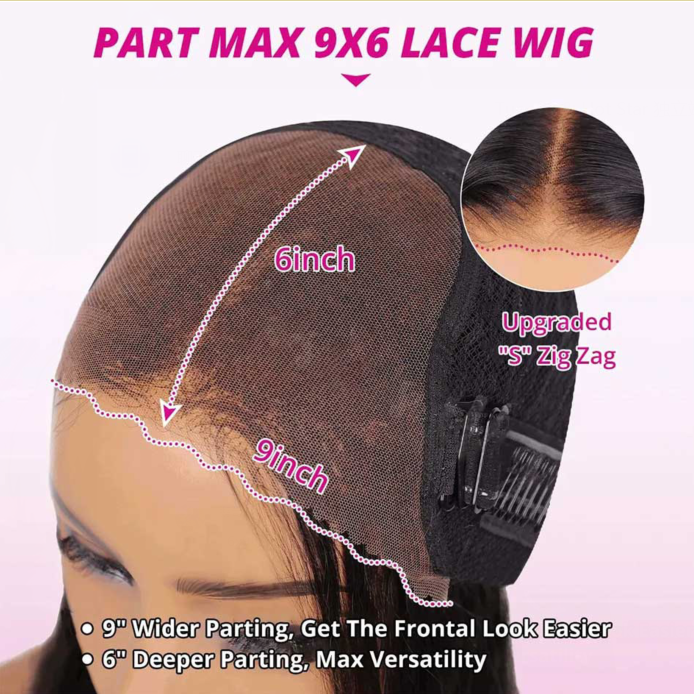 Tuneful Ready To Wear M-Cap 9x6 Pre Max Part Max Lace Staright Glueless Wigs