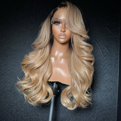 Tuneful Ombre Ash Blonde 13x6 Lace Front Human Hair 250% Density Wigs