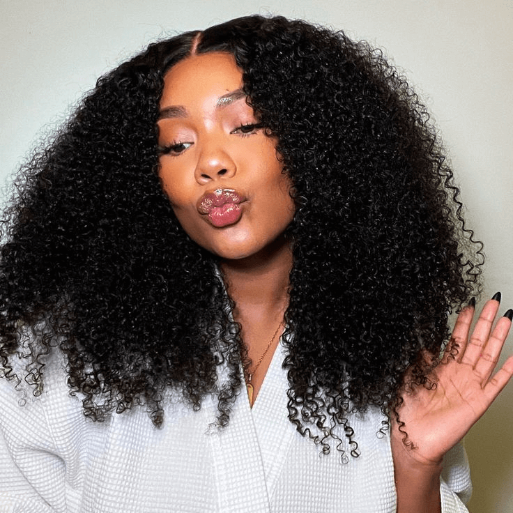 Super Deal Summer Style Brown Highlight Colored Curly 6x5 Wear Go Glueless Lace Human Hair Wigs