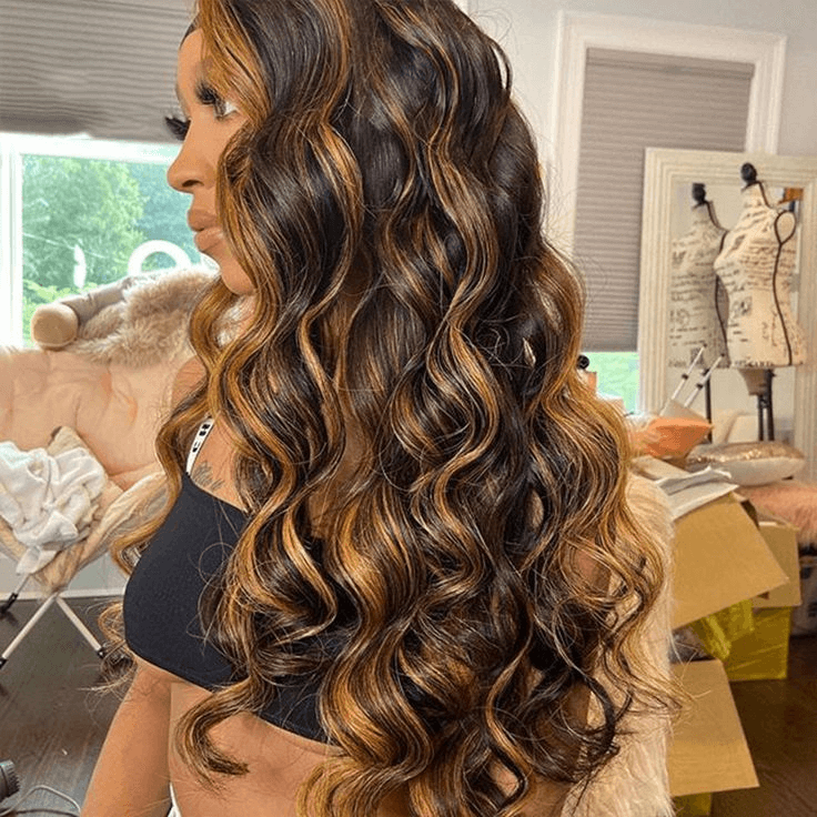 Tuneful Glueless Ready To Wear Ombre Color 1B/30 Body Wave 5x5 HD Lace Human Hair Wigs