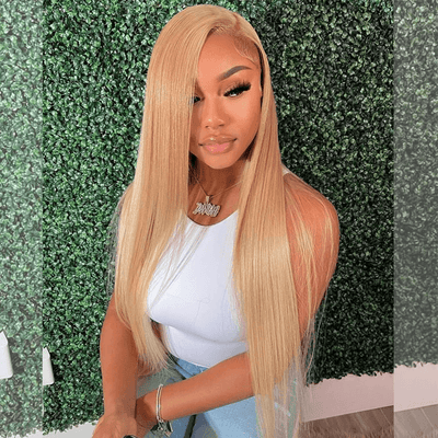 Tuneful Honey Blonde Colored 13x4 HD Lace Frontal Human Hair 180% Density Straight Wigs Bogo Deal