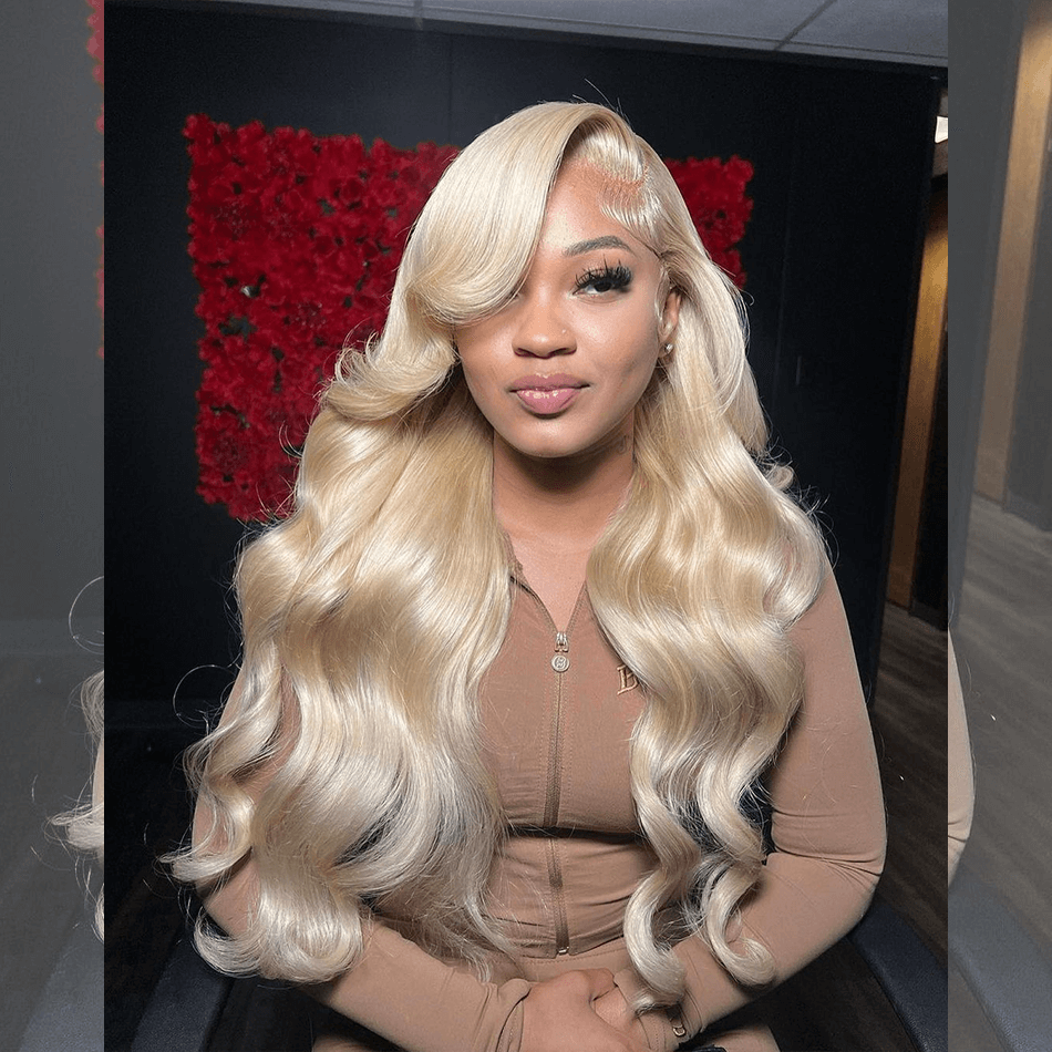 Tuneful 613 Blonde Body Wave 13x4 13x6 Lace Frontal Wigs 180% Density Human Hair Wigs  Bogo Deal