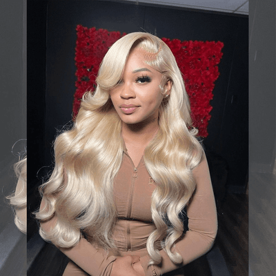 Tuneful 613 Blonde Body Wave 13x4 13x6 Lace Frontal Wigs 180% Density Human Hair Wigs  Bogo Deal