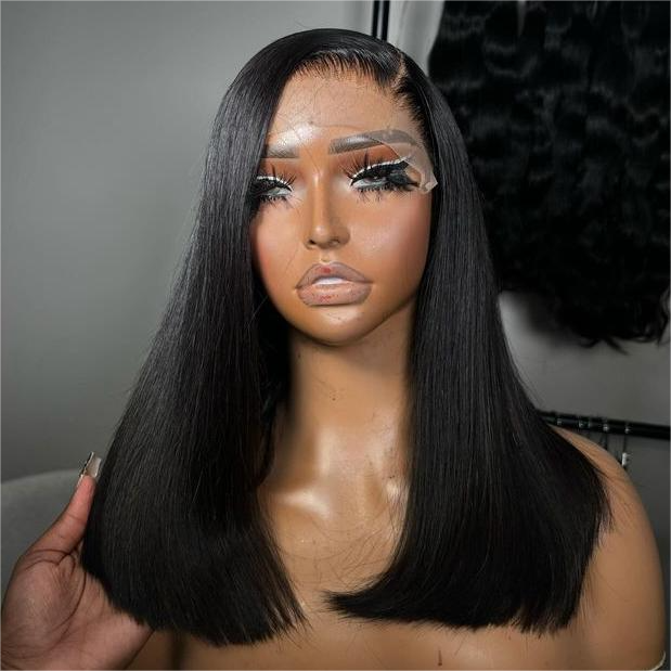 Tuneful Hairstylist Works Straight Glueless 4x6 13x6 Lace Front Closure Human Hair Wigs 180% Density