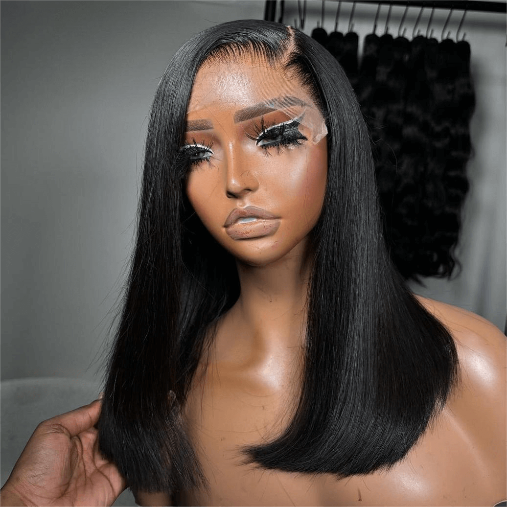 Tuneful Hairstylist Works Straight Glueless 6x5 13x6 Lace Front Closure Human Hair Wigs 210% Density