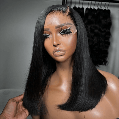 Tuneful Hairstylist Works Straight Glueless 6x5 13x6 Lace Front Closure Human Hair Wigs 210% Density