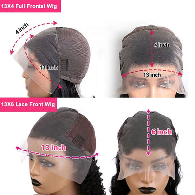 Tuneful Layer Cut Straight Glueless 4x6 13x6 Lace Front Closure Human Hair Wigs 180% Density