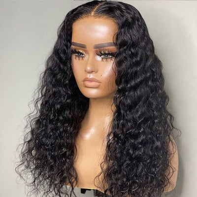 Tuneful Glueless Wigs Human Hair Ready To Wear Water Wave 5x5 HD Lace Wigs