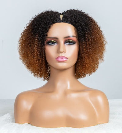 Natural Curly Seamless V-Part Wig