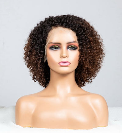 Brown Ombre Colored 6x5 Glueless Lace Wigs Ready To Wear
