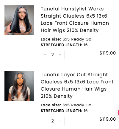 Wholesale order-28 wigs for FergusonTazel-shipping fee included