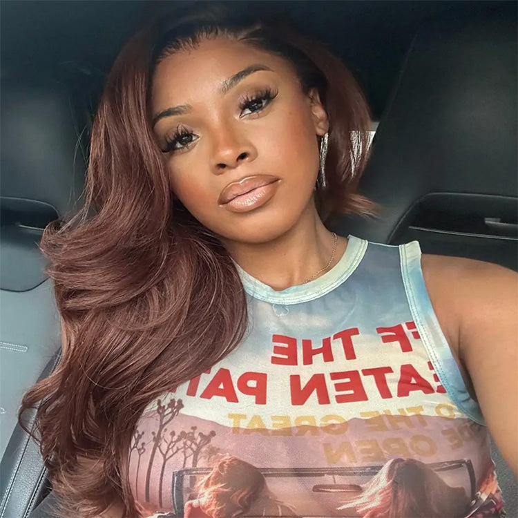 Ombre Brown 6x5 Glueless 13x6 Lace Front Human Hair Wigs