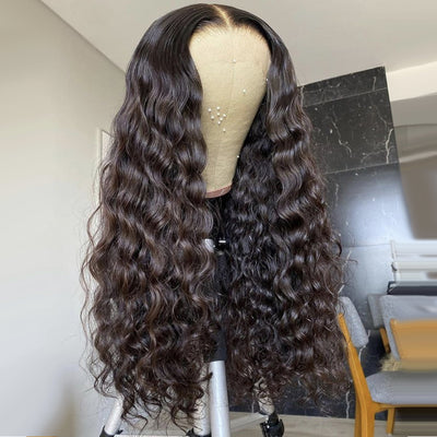 Tuneful Loose Deep Wave Lace Front Wigs 6x5 Gluelss Lace Human Hair Wigs