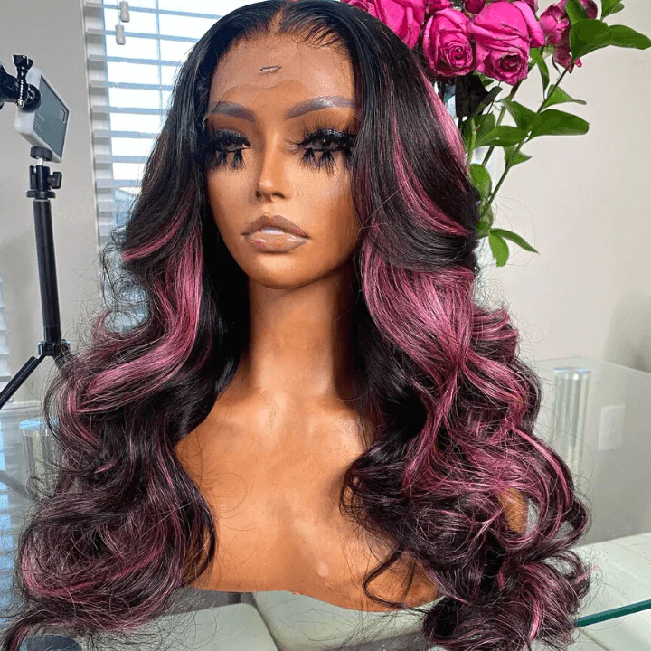 Tuneful Special Customise Ombre Color 5*5 HD Lace 18 inches body wave wig for IG client @coeuroceane972