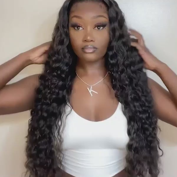 Tuneful Loose Deep Wave Lace Front Wigs 6x5 Gluelss Lace Human Hair Wigs
